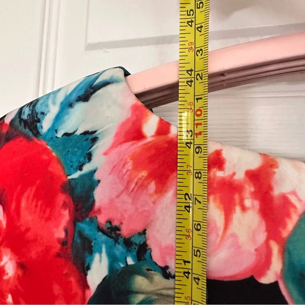ck Calvin Klein Women's Floral Print Sleeveless Sheath Dress Plus Size 20W, EUC - Picture 6 of 10